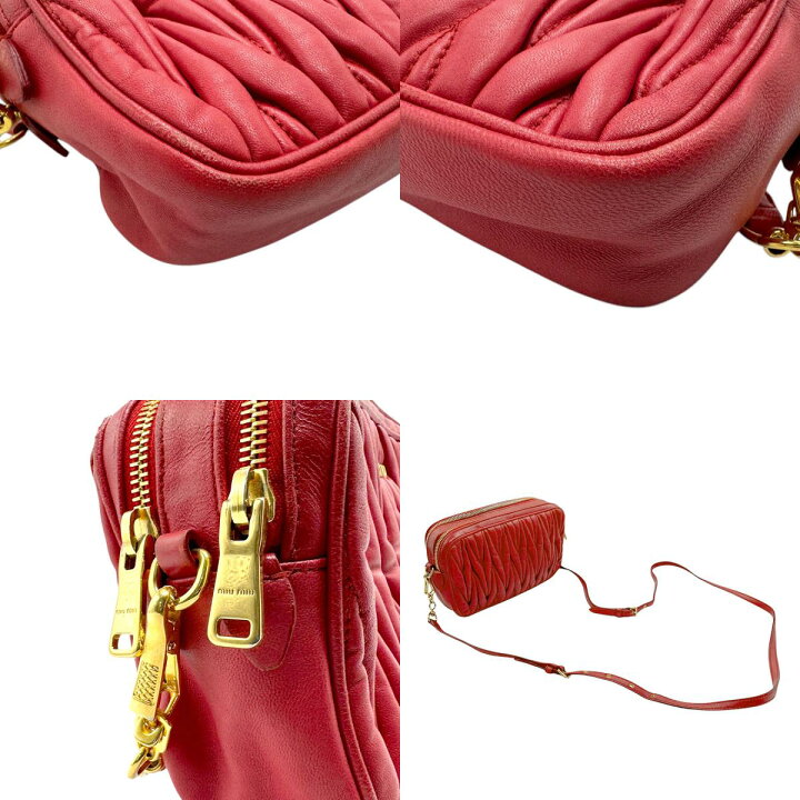 楽天市場】ミュウミュウ MIUMIU ショルダーバッグ マテラッセ レザー 