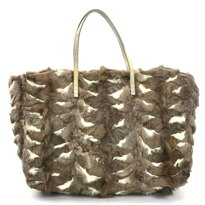 楽天市場】フェンディ FENDI ハンドバッグ トートバッグ ファー/レザー 
