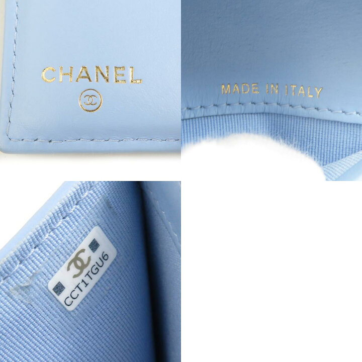 楽天市場】シャネル CHANEL 二つ折り財布 キャビアスキンレザー ライト  