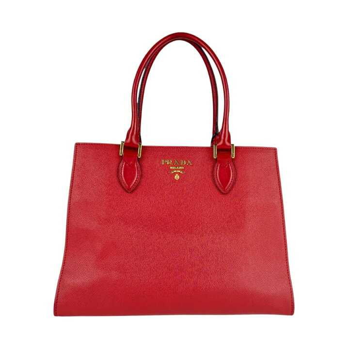 楽天市場】プラダ PRADA ハンドバッグ ショルダーバッグ レザー レッド 