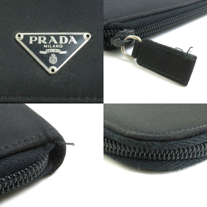楽天市場】プラダ PRADA ポーチ マルチケース ナイロン ブラック ユニ 