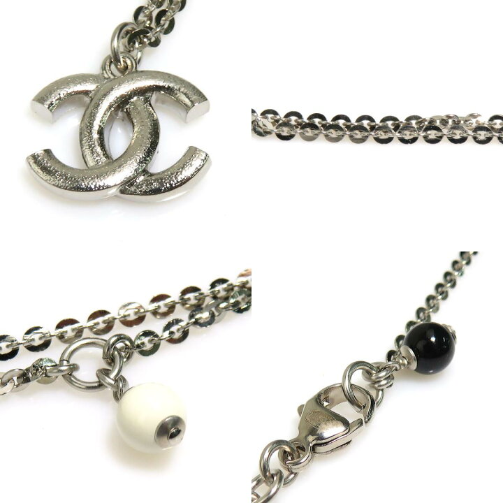 楽天市場】シャネル CHANEL ネックレス ココマーク メタル/ライン 