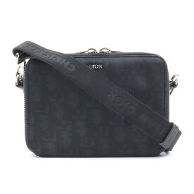 クリスチャンディオール Christian Dior ショルダーバッグ ナイロンキャンバス ブラック メンズ 送料無料【中古】 90073g