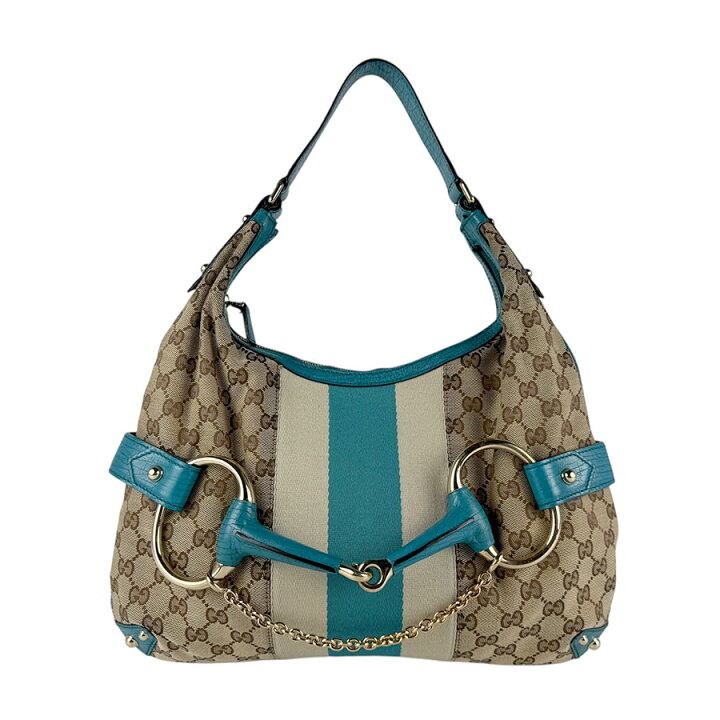 楽天市場】グッチ GUCCI ショルダーバッグ ホースビット GGキャンバス 