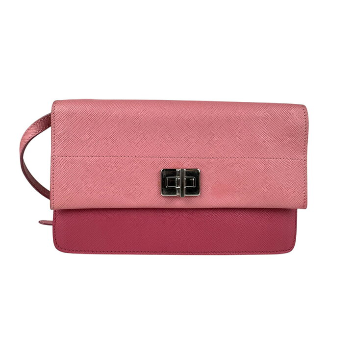 楽天市場】プラダ PRADA ショルダーウォレット レザー ピンク 