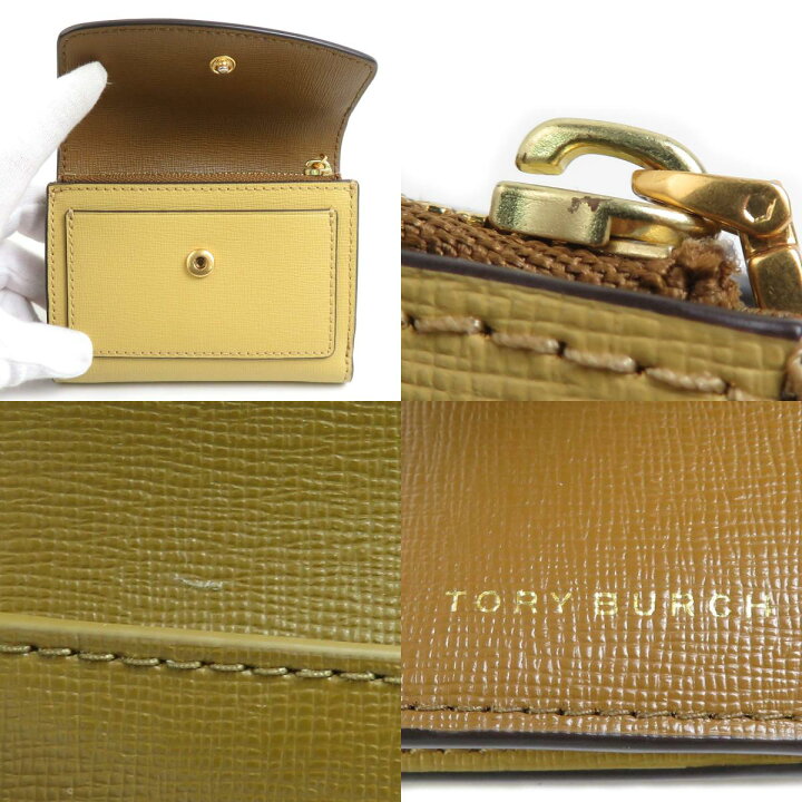 楽天市場】トリーバーチ Tory Burch 三つ折り財布 レザー イエロー 