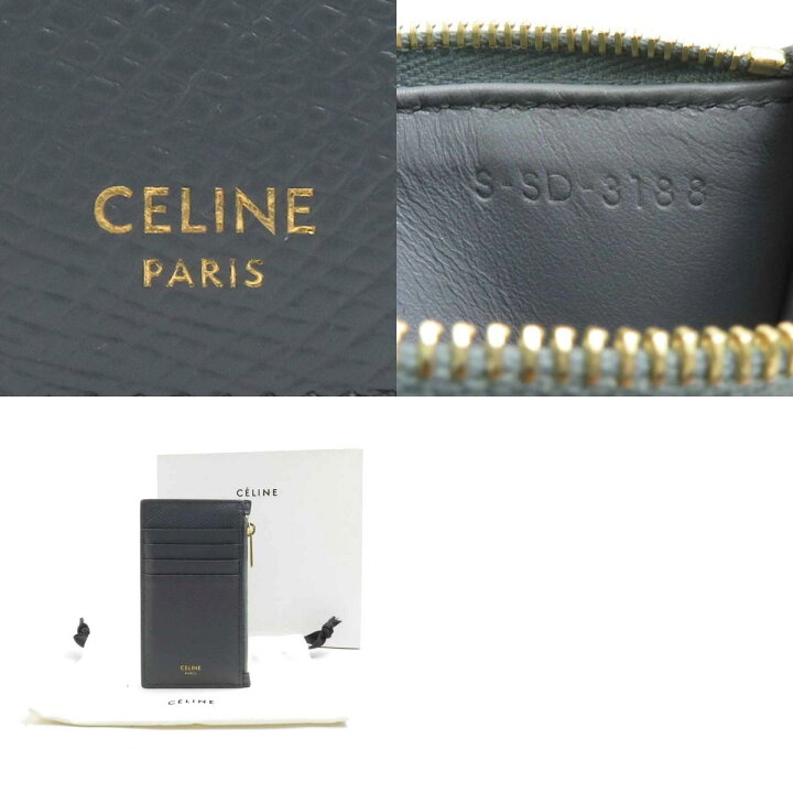 楽天市場】セリーヌ CELINE コインケース レザー グレー ユニセックス 