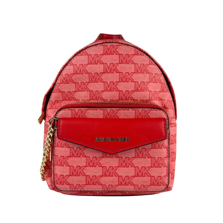 楽天市場】マイケルコース Michael Kors リュック PVC/レザー レッド 