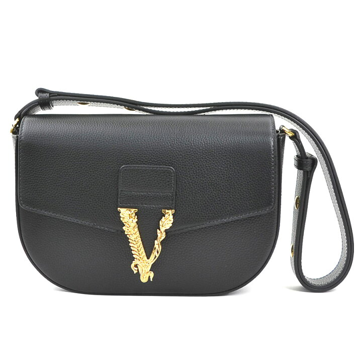 楽天市場】ヴェルサーチ VERSACE ショルダーバッグ レザー ブラック 
