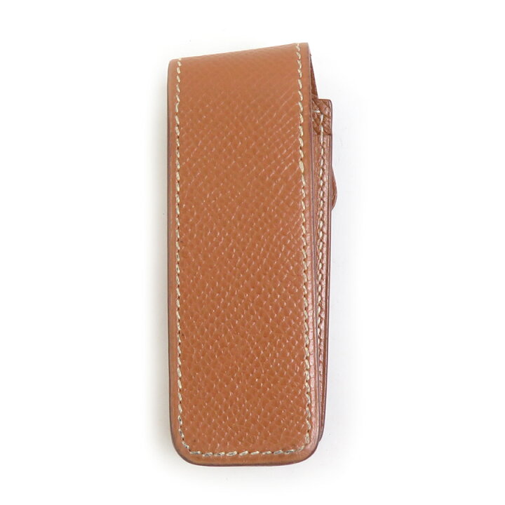 楽天市場】エルメス HERMES ガムケース リップケース レザー ブラウン 