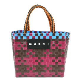 マルニ MARNI ハンドバッグ ジャージーハンドルバスケット/ポリプロピレン マルチカラー レディース 送料無料【中古】 h31521j