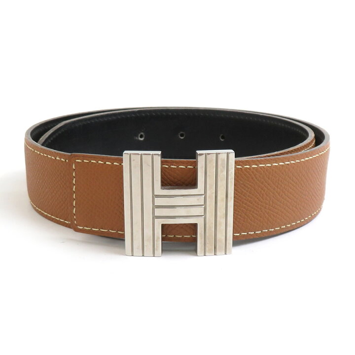 楽天市場】エルメス HERMES ベルト Hロゴ リバーシブル レザー/メタル  