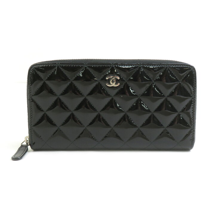 楽天市場】シャネル CHANEL ラウンドファスナー長財布 パテントレザー  