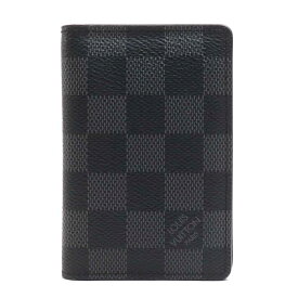 ルイ ヴィトン LOUIS VUITTON カードケース ダミエ グラフィット オーガナイザー ドゥ ポッシュ ダミエグラフィットキャンバス ブラック メンズ N63075 送料無料【中古】 h31627a