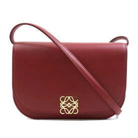 ロエベ LOEWE ショルダーバッグ ゴヤ レザー レッド レディース 送料無料【中古】 90199a