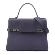 デルヴォー DELVAUX ハンドバッグ ショルダーバッグ タンペートGM レザー ネイビー レディース 送料無料…