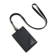 プラダ PRADA パスケース レザー ブラック ユニセックス 送料無料【中古】 56766k
