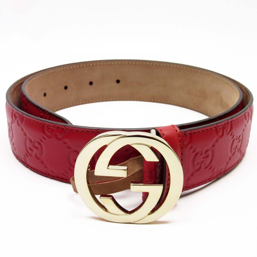 real red gucci belt