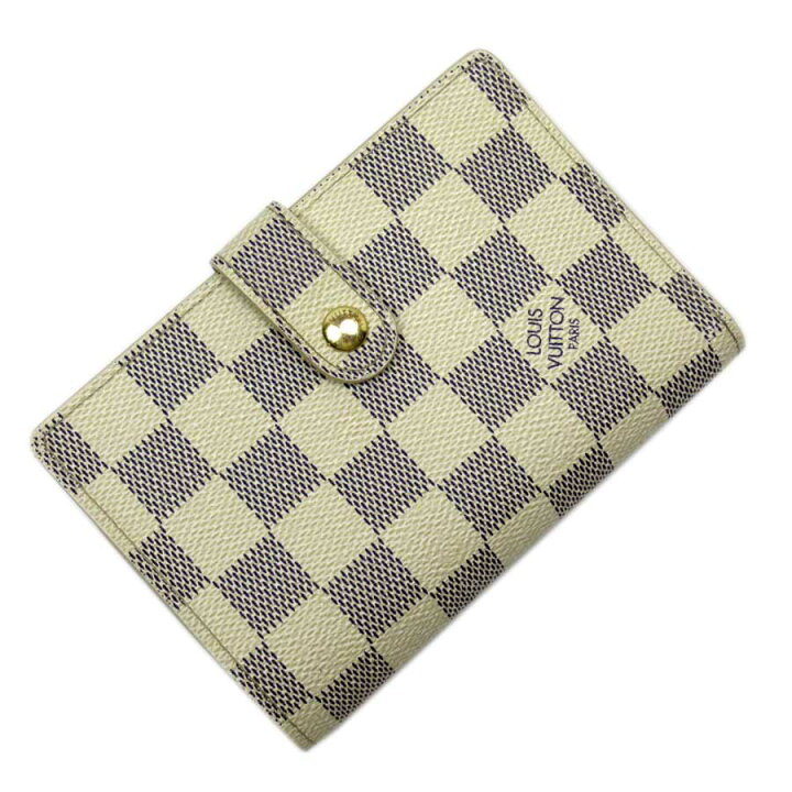 楽天市場】ルイヴィトン Louis Vuitton 二つ折り財布 ダミエアズール 