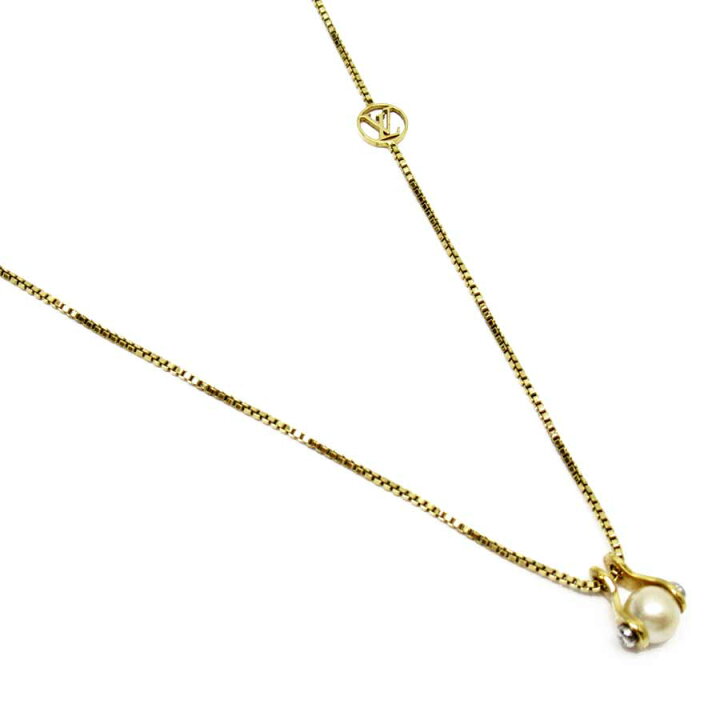 楽天市場】ルイヴィトン ネックレス LV スピーディ パール ゴールドx 