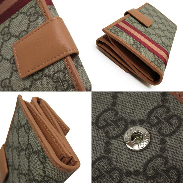 楽天市場】【新品同様】グッチ GUCCI 二つ折り長財布 GGスプリーム 