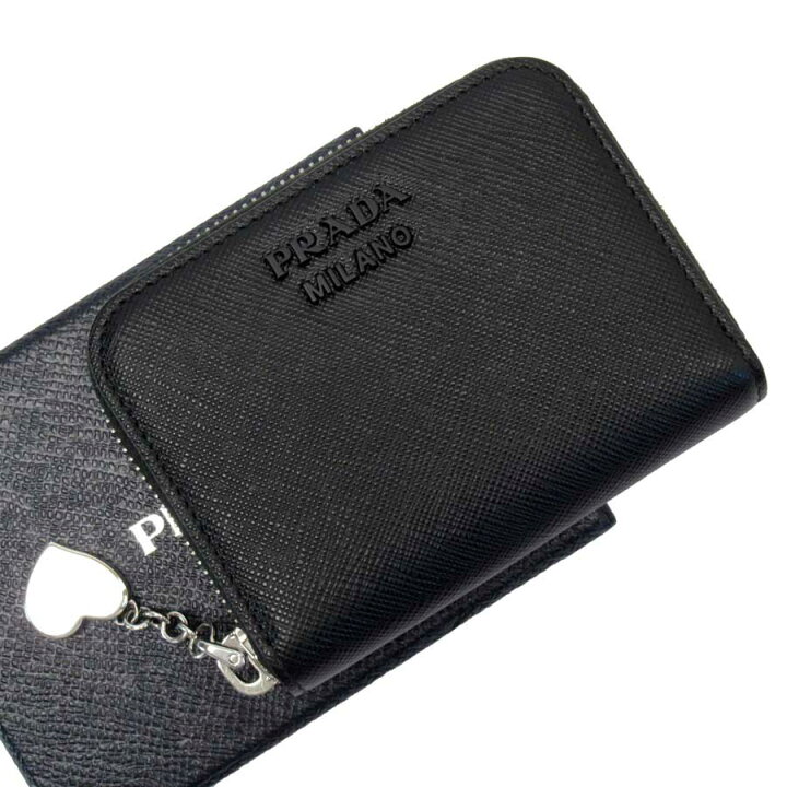 楽天市場】プラダ PRADA コインケース カードケース ハート NERO 