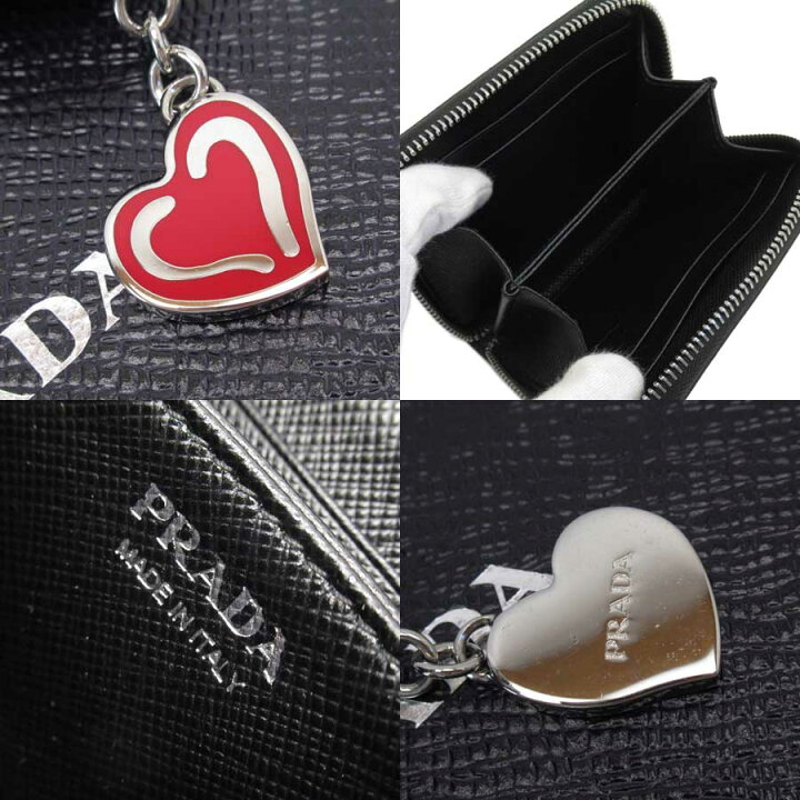 楽天市場】プラダ PRADA コインケース カードケース ハート NERO 
