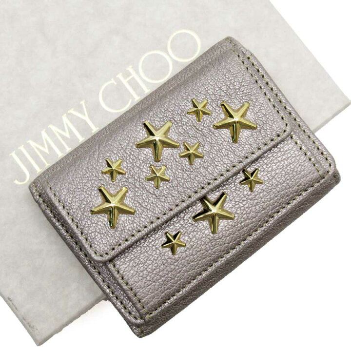 楽天市場】ジミーチュウ JIMMY CHOO 三つ折り財布 スタースタッズ  