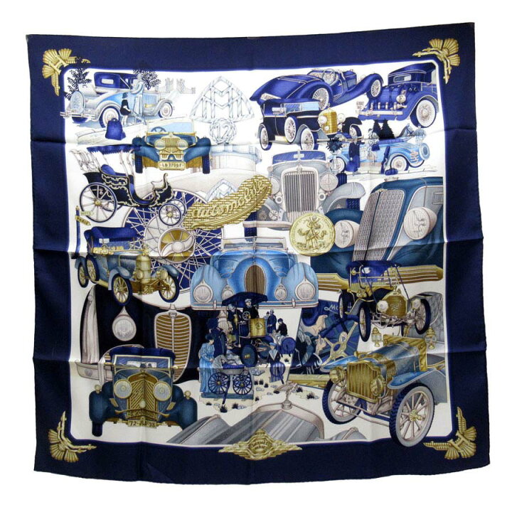 楽天市場】エルメス HERMES スカーフ AUTO MOBILE オートモービル  