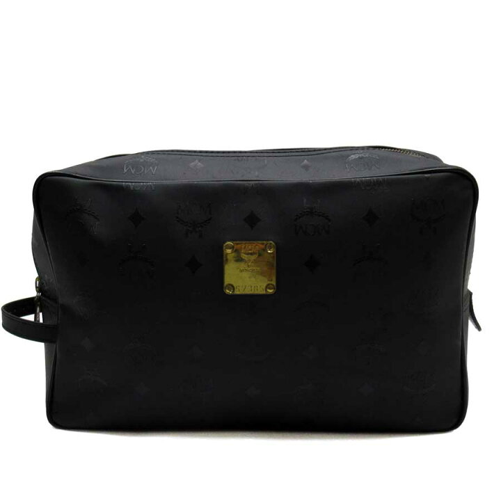 楽天市場】エムシーエム MCM クラッチバッグ セカンドバッグ ブラックx