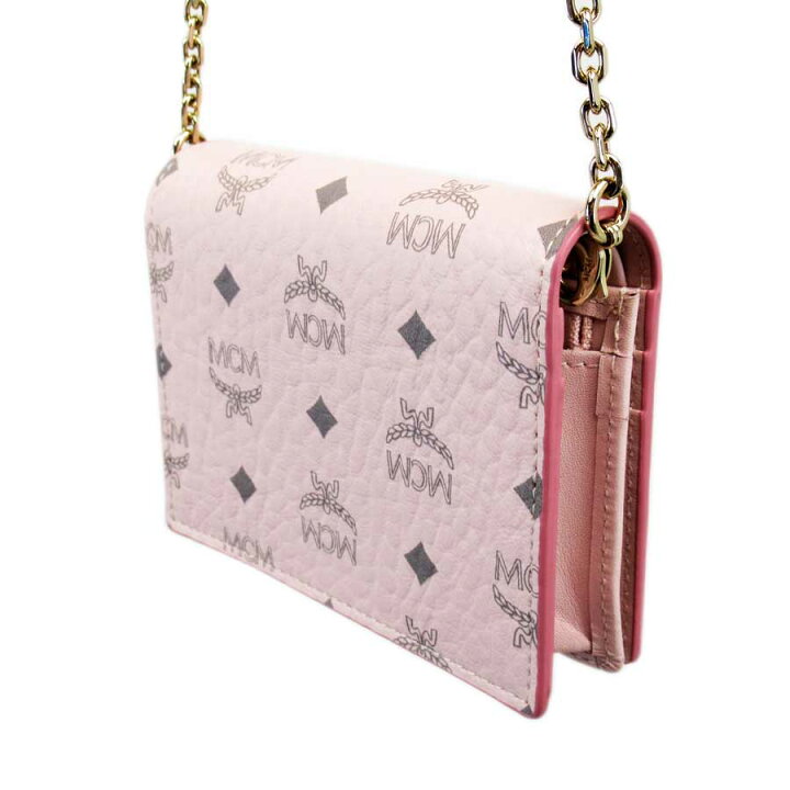 楽天市場】【未使用】【新品】エムシーエム MCM チェーンウォレット 二  