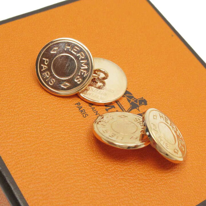 楽天市場】エルメス HERMES カフスボタン カフリンクス セリエ ピンク 