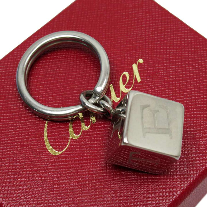 楽天市場】カルティエ Cartier キーホルダー チャーム キューブ ダイス 