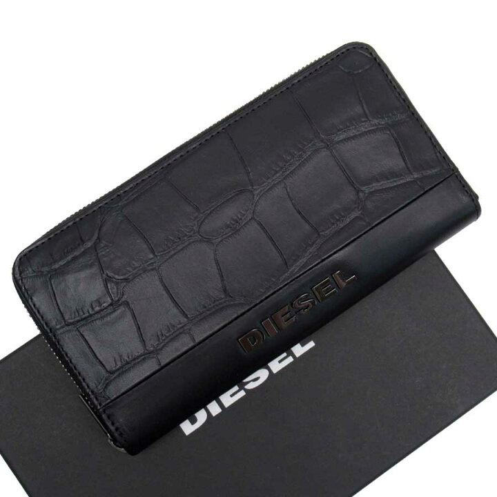 楽天市場】ディーゼル DIESEL ラウンドファスナー長財布 ブラックx  