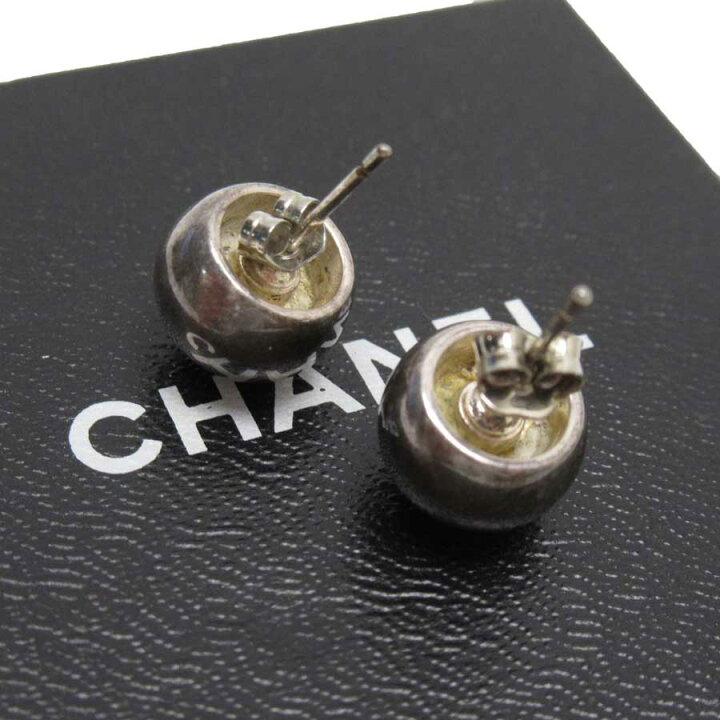 楽天市場】シャネル CHANEL ピアス シルバー 金属素材 【中古  