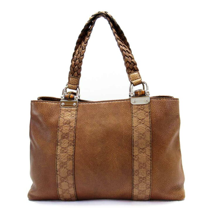 楽天市場】グッチ GUCCI ハンドバッグ グッチシマ バンブー ブラウン系  