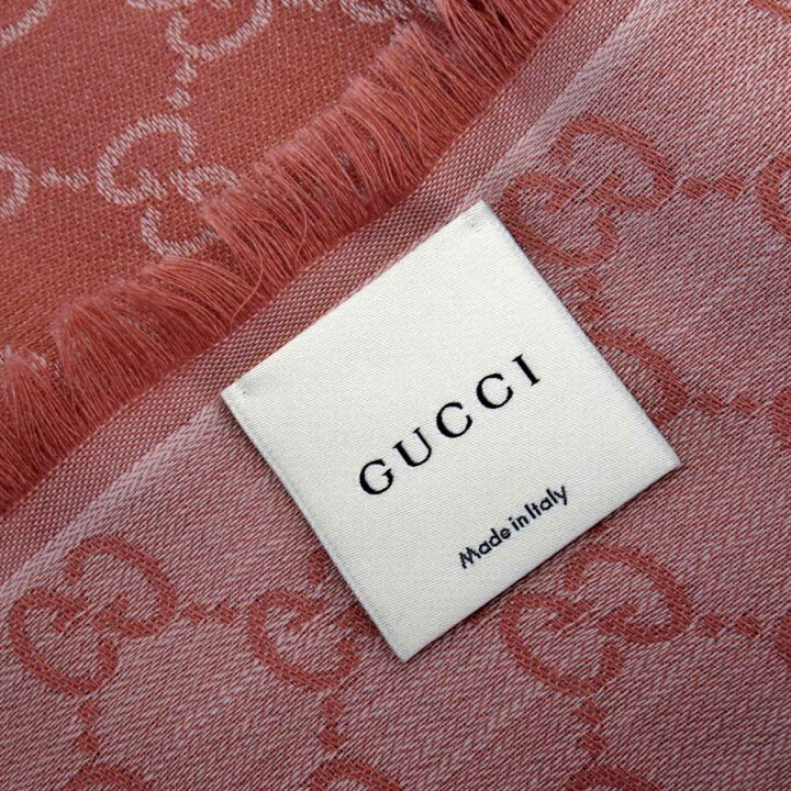 楽天市場】グッチ GUCCI ストール ピンク系 ウール80%xシルク20  