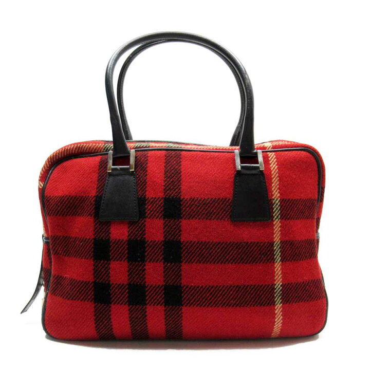 楽天市場】バーバリー BURBERRY ショルダーバッグ チェック レッド系x 