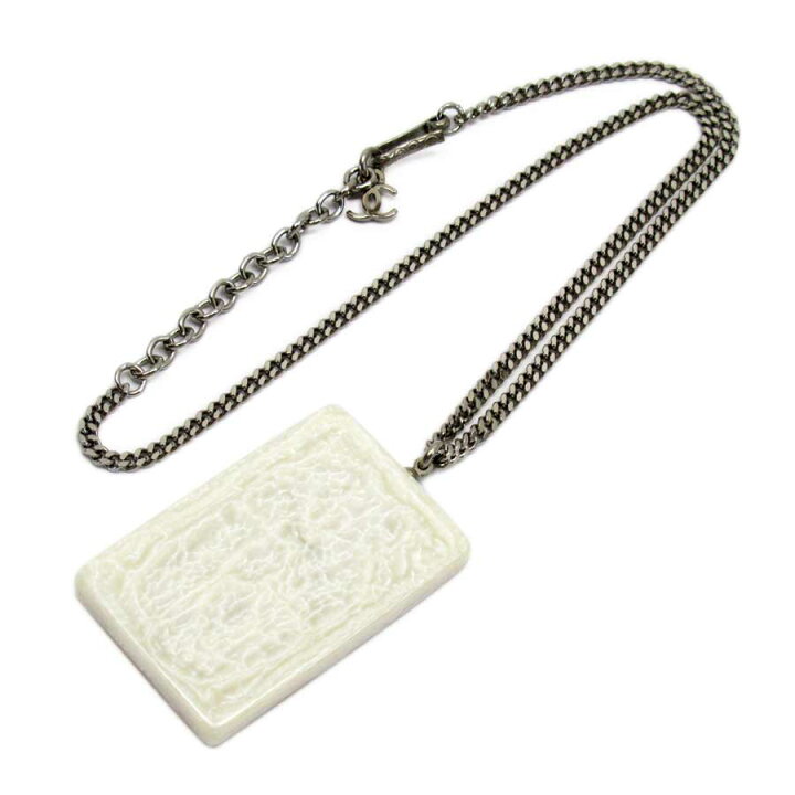 楽天市場】シャネル CHANEL ネックレス ココマーク ホワイト系x 