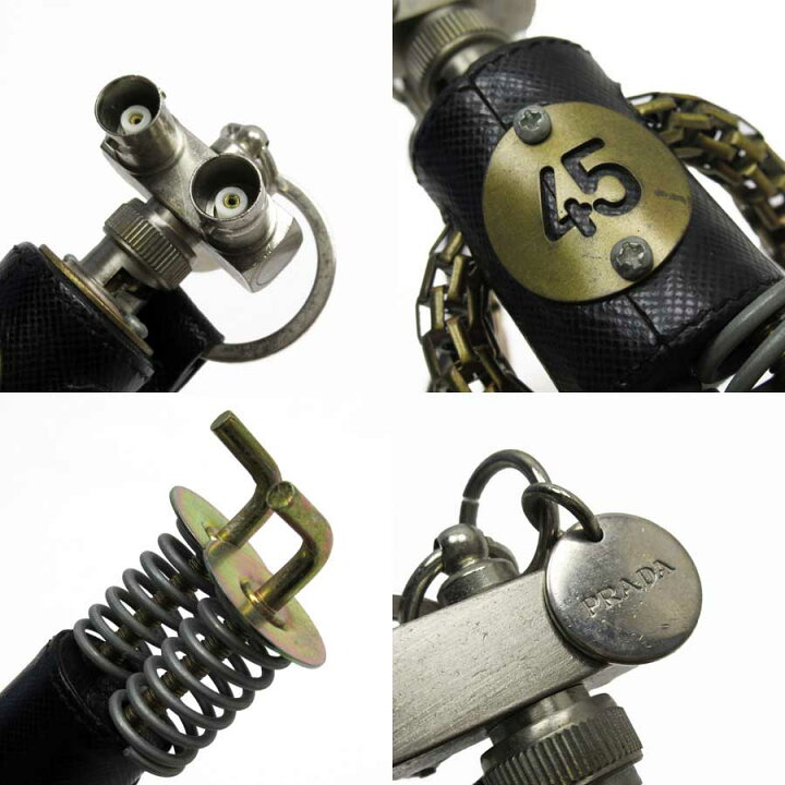 楽天市場】プラダ PRADA キーホルダー チャーム ロボット ブラックx  