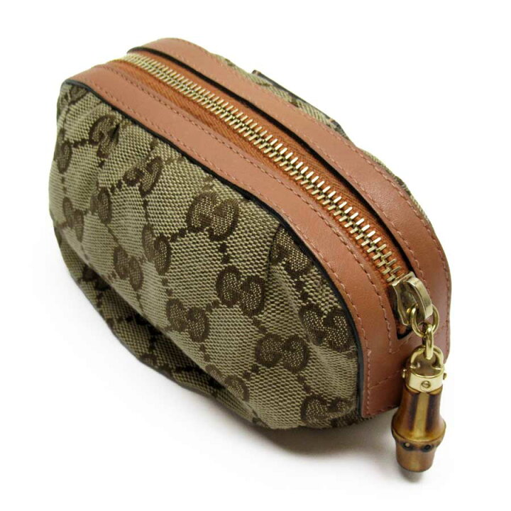楽天市場】グッチ GUCCI ポーチ マルチケース GG バンブー ベージュ系x  