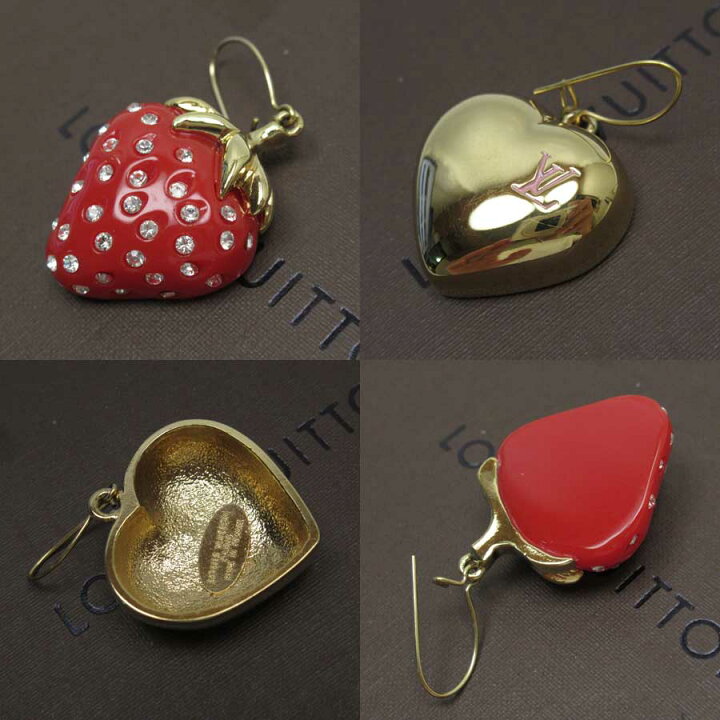 楽天市場】ルイヴィトン Louis Vuitton ピアス ハート ストロベリー  