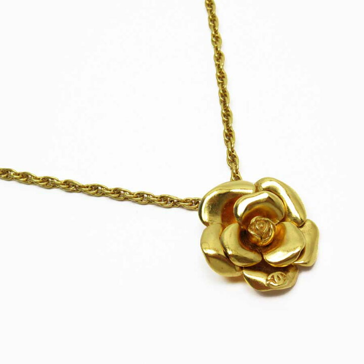 楽天市場】シャネル CHANEL ネックレス ヴィンテージ カメリア  