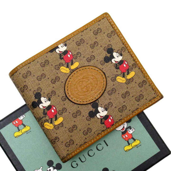 楽天市場】グッチ GUCCI 二つ折り財布 GG DISNEY（ディズニー）x GUCCI  