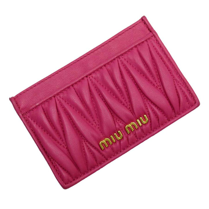 楽天市場】ミュウミュウ MIU MIU 定期入れ パスケース マテラッセ 