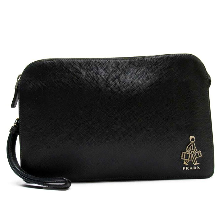 楽天市場】プラダ PRADA クラッチバッグ セカンドバッグ NERO(ブラック  
