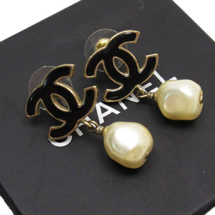 楽天市場】シャネル CHANEL ピアス ココマーク パールxゴールドx  
