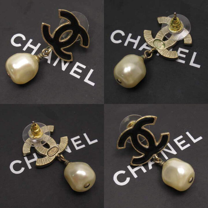 楽天市場】シャネル CHANEL ピアス ココマーク パールxゴールドx 