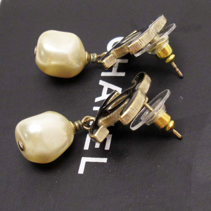 楽天市場】シャネル CHANEL ピアス ココマーク パールxゴールドx  