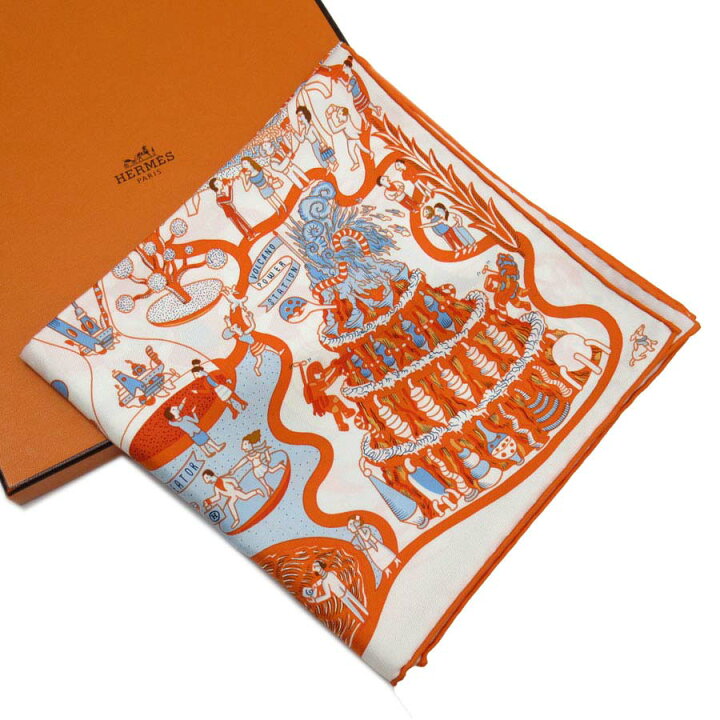 楽天市場】エルメス HERMES スカーフ カレ90 EXPOSITION UNIVERSELL 